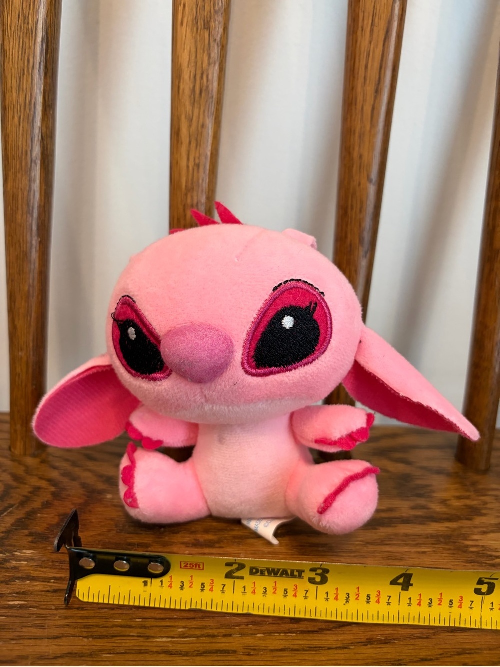 Disney Lilo & Stitch Angel Pink Plush Mini Stuffed Animal Toy 4"